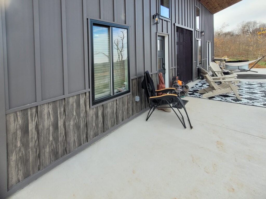 board and batten metal siding project 2