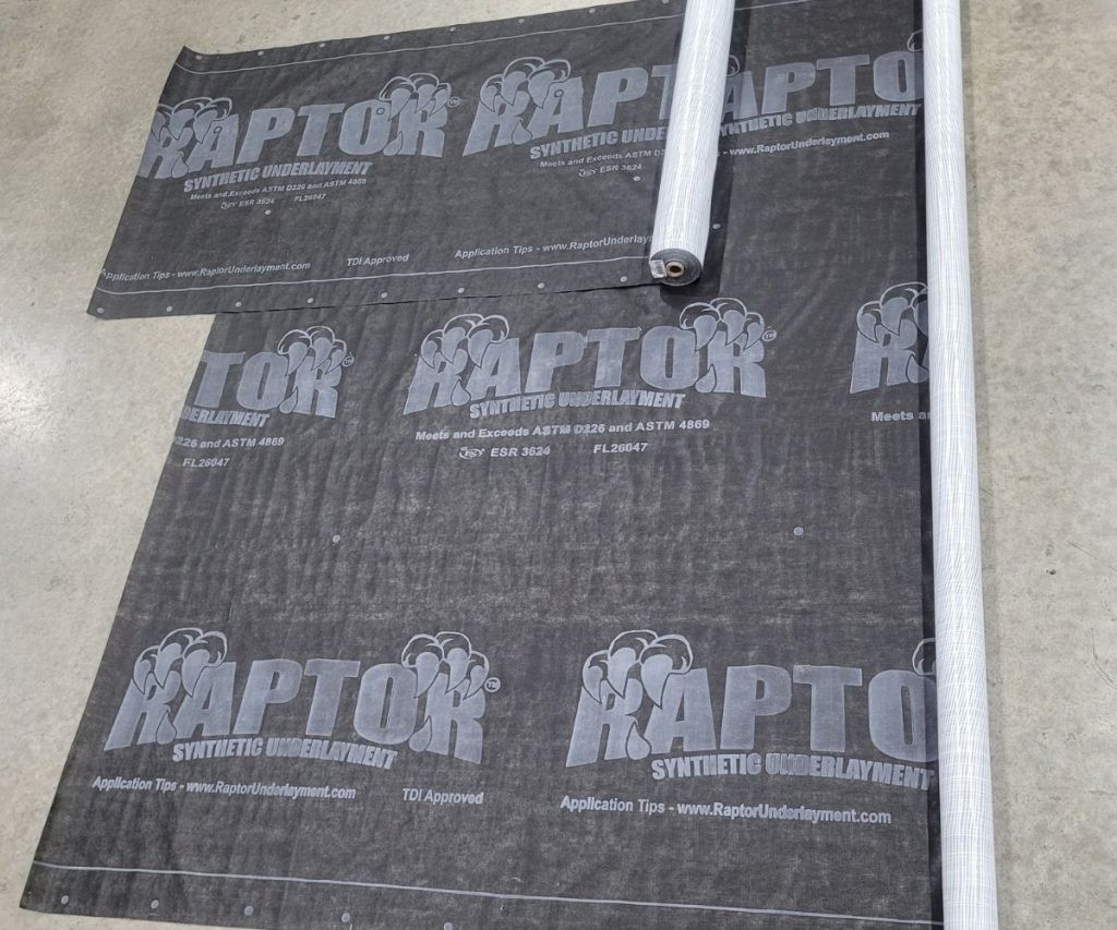raptor synthetic underlayment for custom metal roofing 1